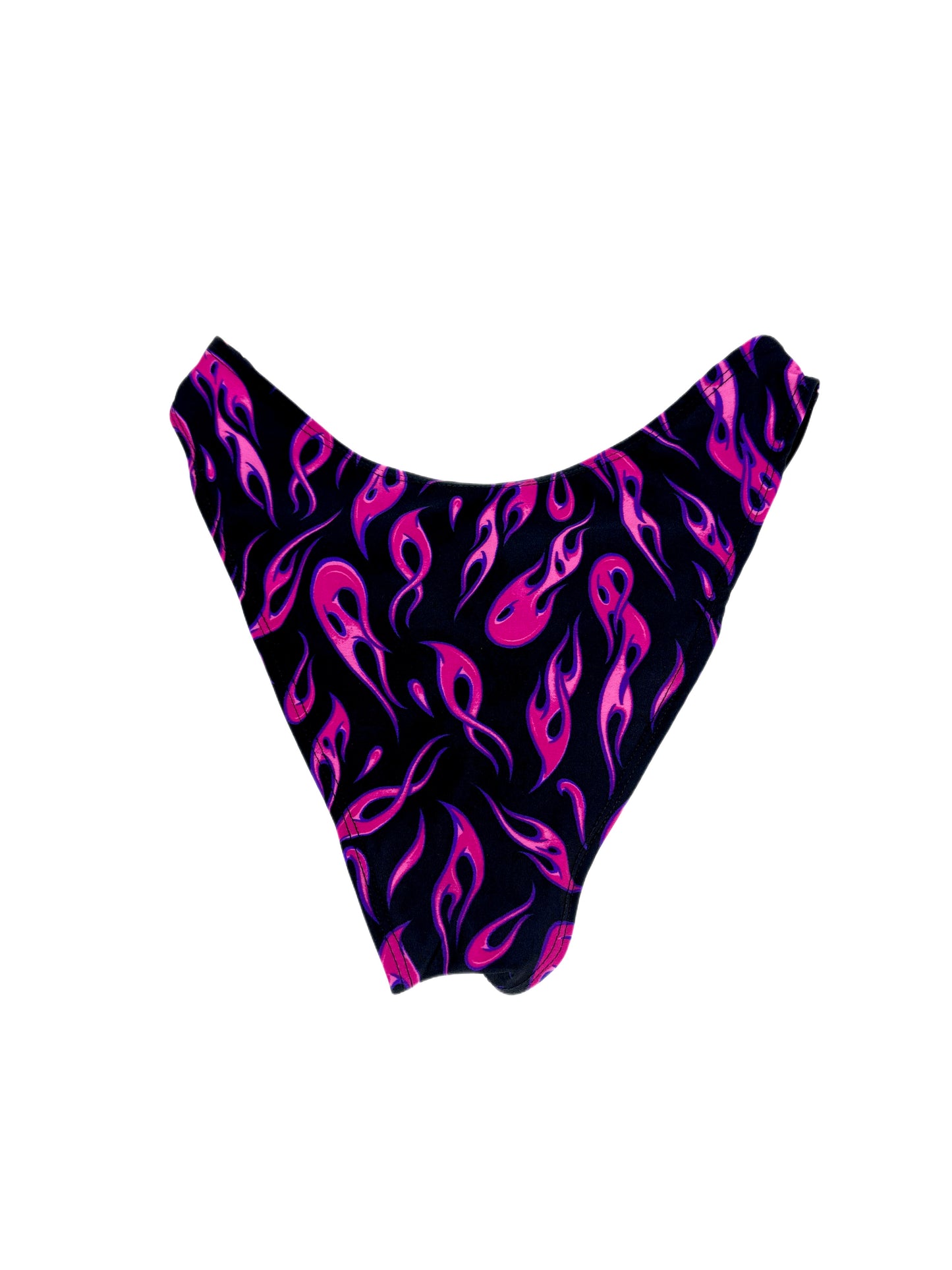 SMALL- Blaze Pink Hi-Lo Bottoms NO LINING