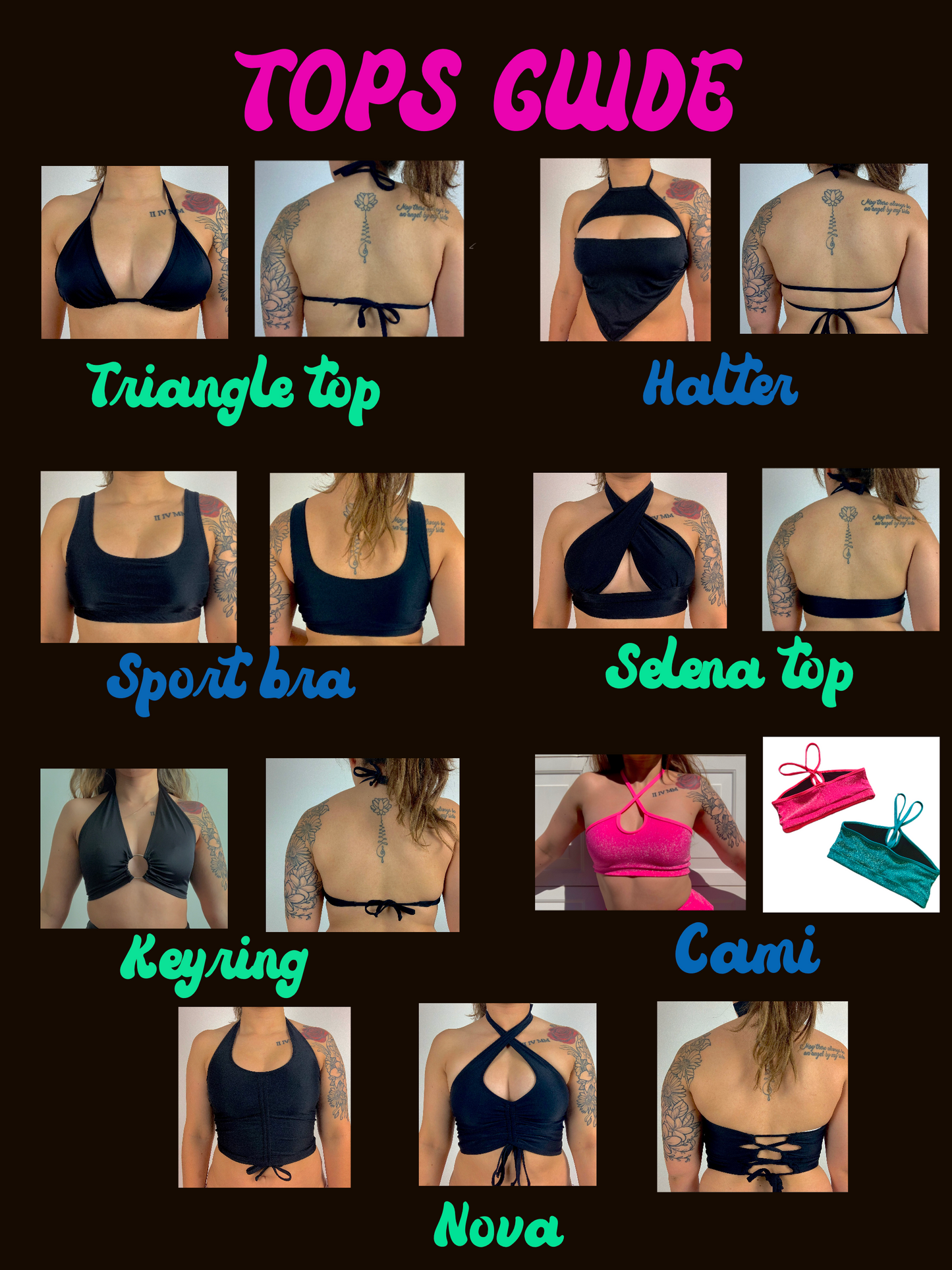 Rainbow Groove Tops