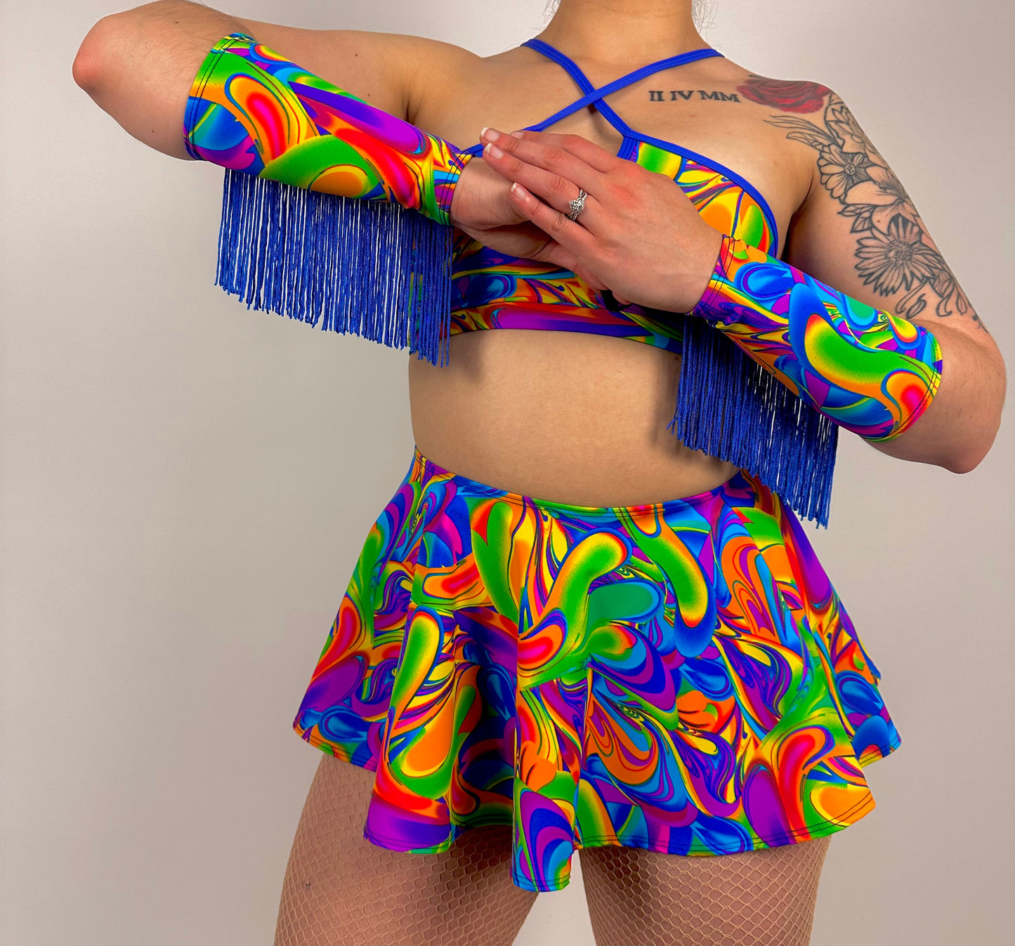 Rainbow Groove Cuffs