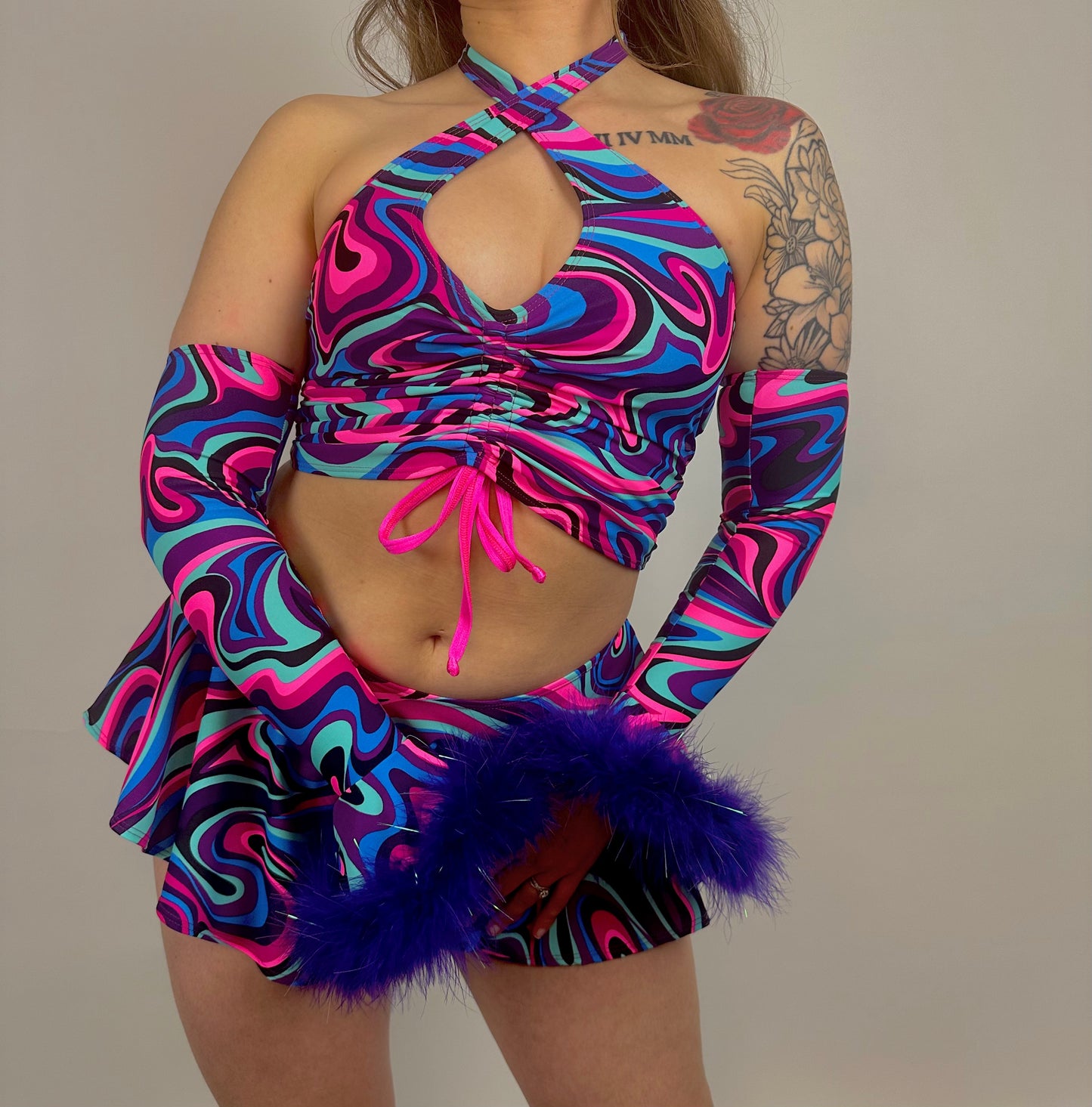 Very Berry Twist Circle Skirt Set