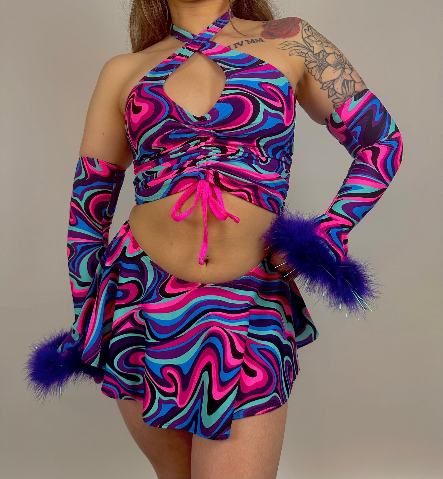 Very Berry Twist Circle Skirt Set