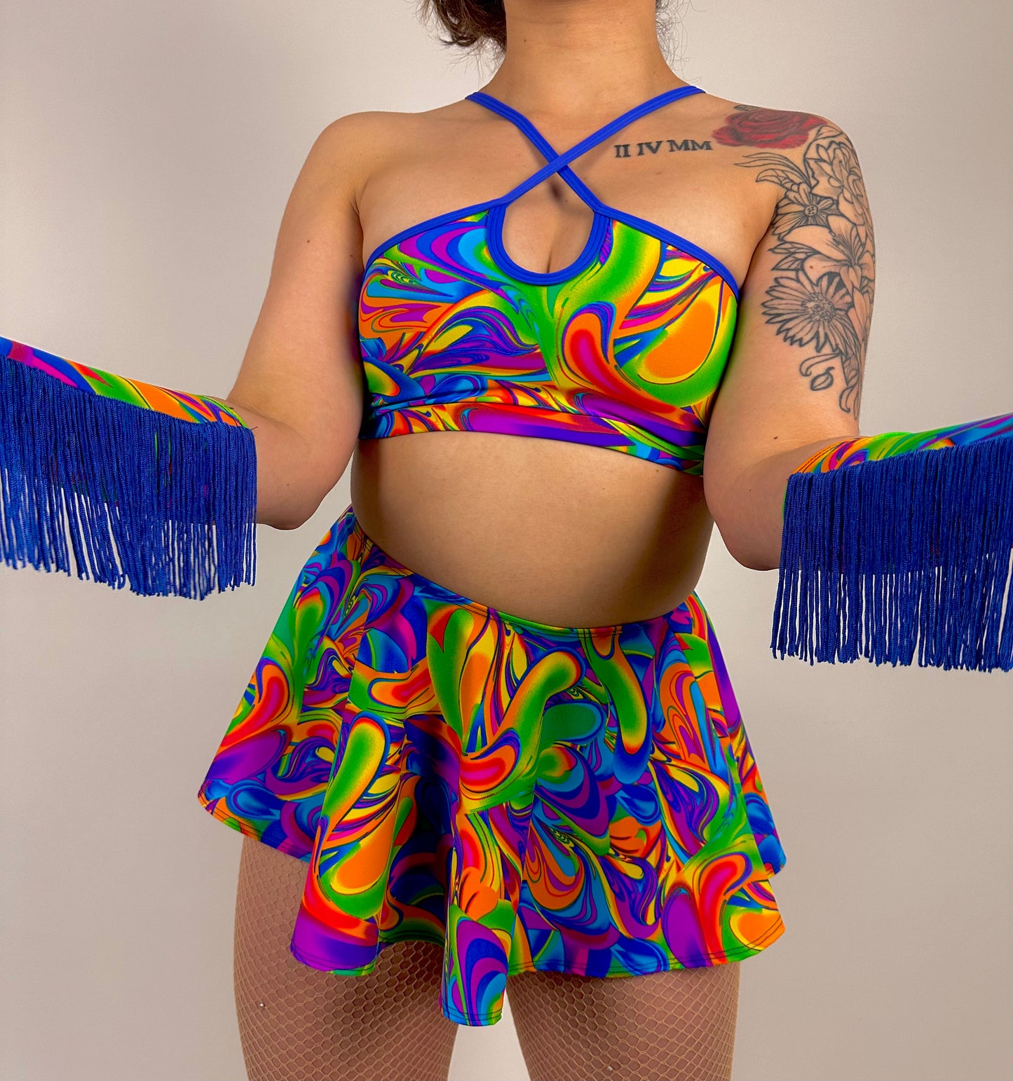 Rainbow Groove Cuffs