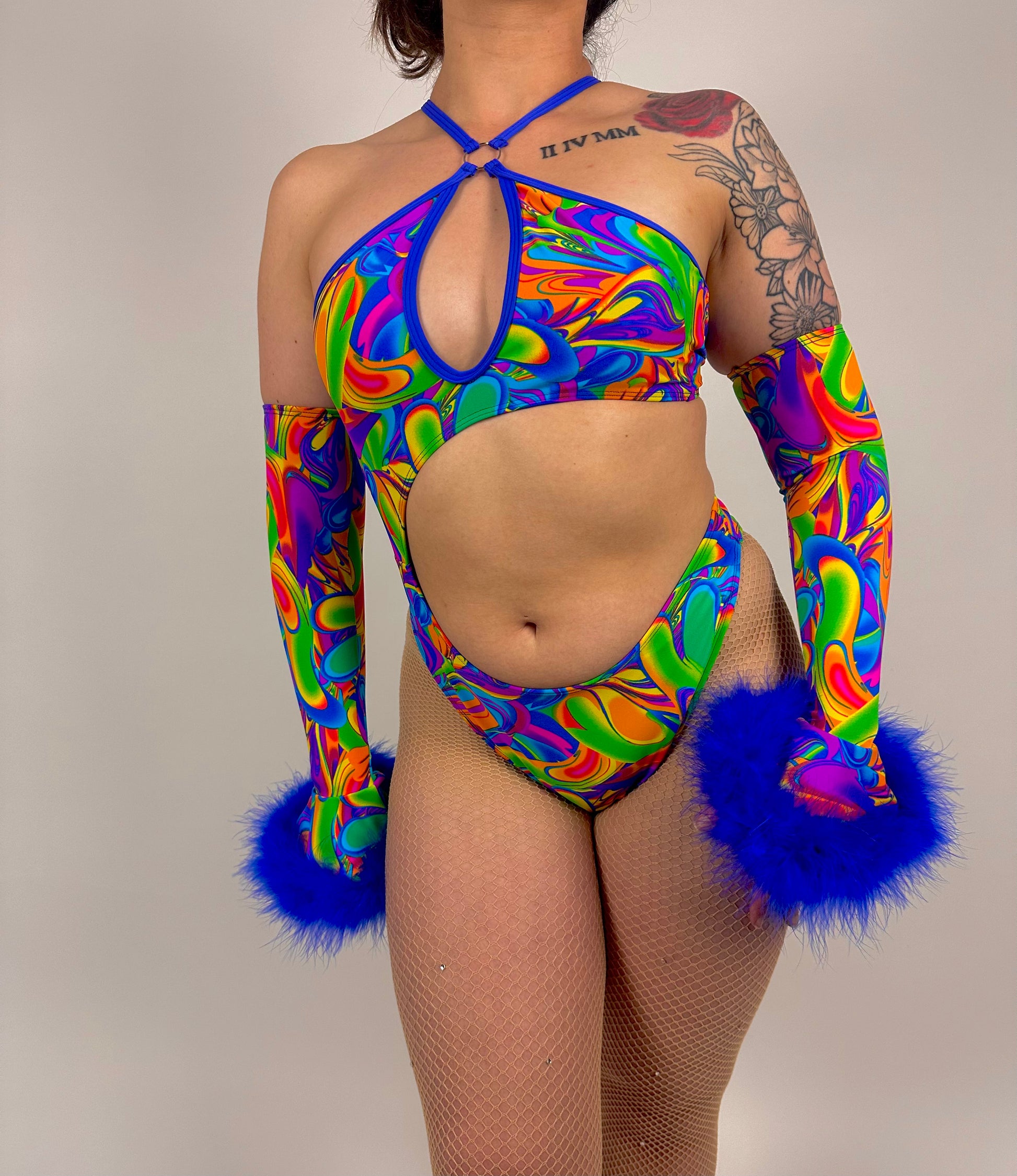 Cami Bodysuit- Rainbow Groove – Dubluv