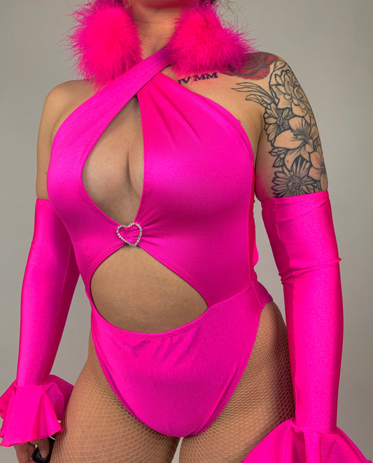 Lani Bodysuit- Neon Pink