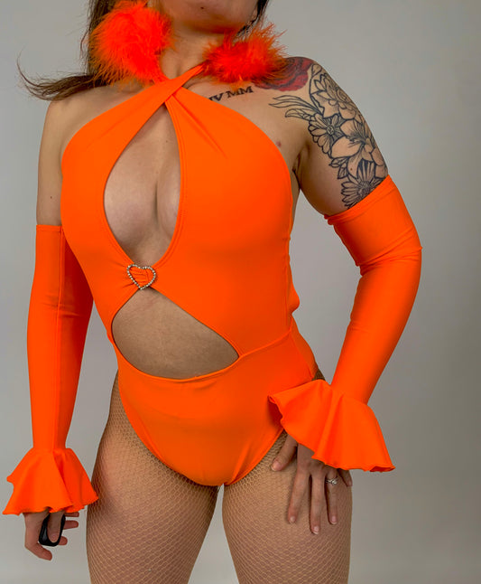Lani Bodysuit- Juicy Tangerine
